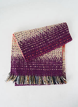 Echarpe imprimé fantaisie violet JOSÉLISE femme