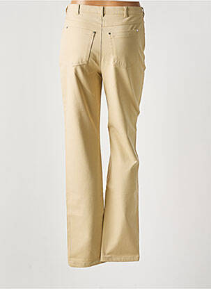 Pantalon droit stretch taille normale beige LUCIA femme