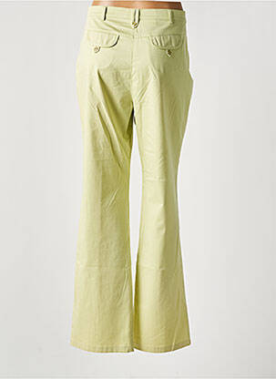 Pantalon chino tissage popeline taille normale vert LUCIA femme