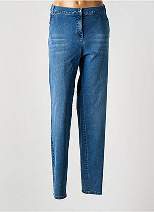 Jeans coupe slim taille normale taille normale bleu LUCIA femme