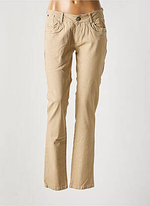 Pantalon slim taille normale taille normale marron I.CODE (By IKKS) femme