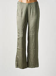 Pantalon droit taille élastique taille normale vert YERSE femme
