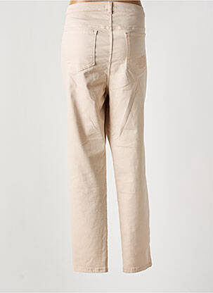 Pantalon slim tissage popeline taille normale rose PURE BY LUCIA femme