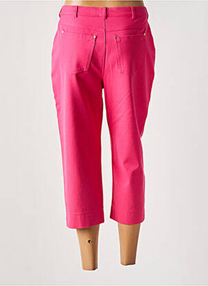 Pantacourt coupe droite taille normale rose LUCIA femme