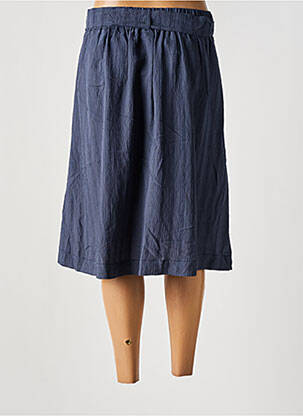 Jupe mi-longue doublure textile bleu SAINT TROPEZ femme