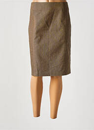 Jupe mi-longue taille normale marron MC MODA femme