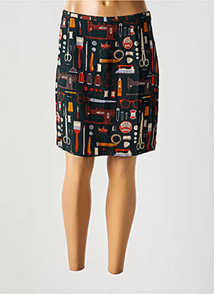 Jupe courte taille normale noir NICE THINGS femme