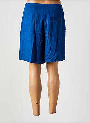 Bermuda fermeture zippée sous rabat avec crochet taille normale bleu NICE THINGS femme