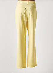 Pantalon droit jaune LUCIA pour femme seconde vue