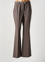 Pantalon droit marron LUCIA pour femme seconde vue