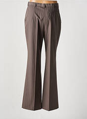 Pantalon droit marron LUCIA pour femme seconde vue