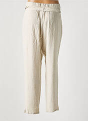 Pantalon large beige SAINT TROPEZ pour femme seconde vue