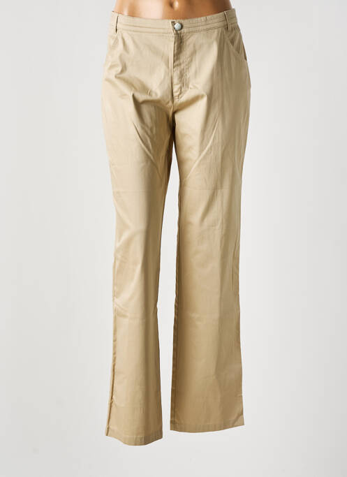 Pantalon chino beige PURE BY LUCIA pour femme