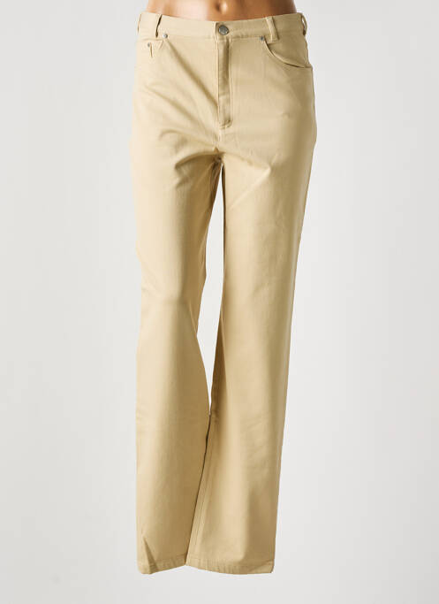 Pantalon droit beige LUCIA pour femme