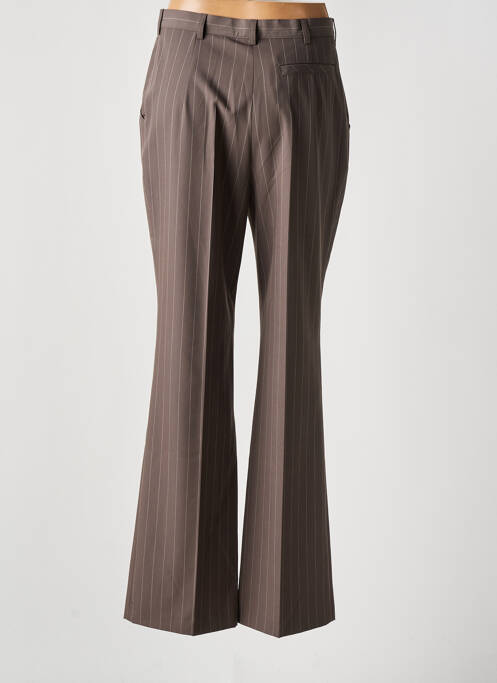 Pantalon droit marron LUCIA femme