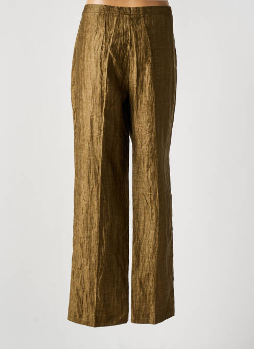 Pantalon droit vert VILLA BLEUE pour femme