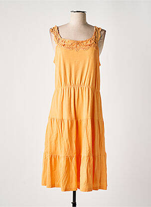 Robe mi-longue sans manche sans manche orange NOA NOA femme