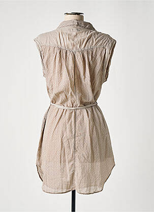 Tunique sans manche légère et transparente beige MARIONA GEN femme