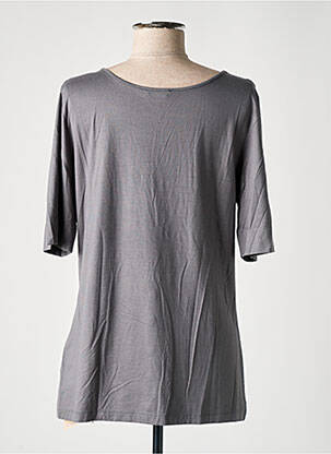 Top stretch manches courtes gris MONARI femme