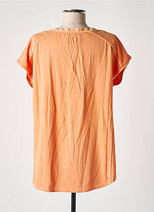 T-shirt coupe droite manches courtes orange YERSE femme