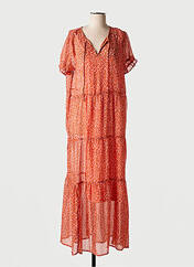 Robe longue orange SAINT TROPEZ pour femme seconde vue