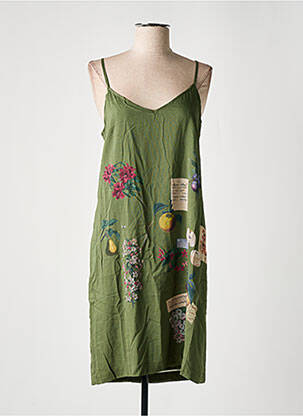 Robe mi-longue vert NICE THINGS pour femme