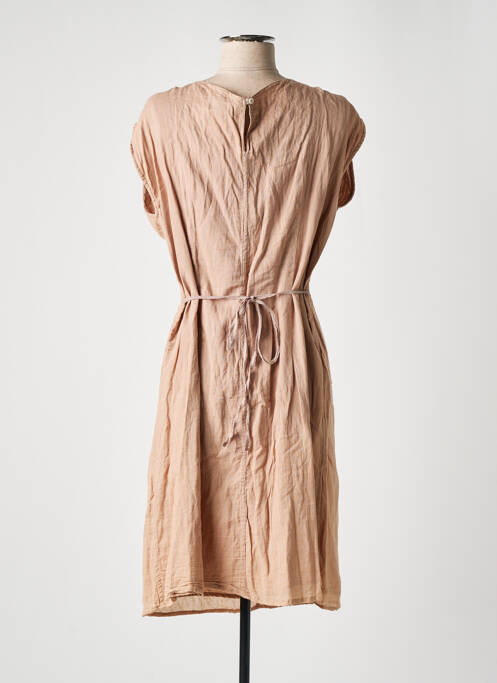 Robe mi-longue manches courtes manches courtes beige clair NOA NOA femme