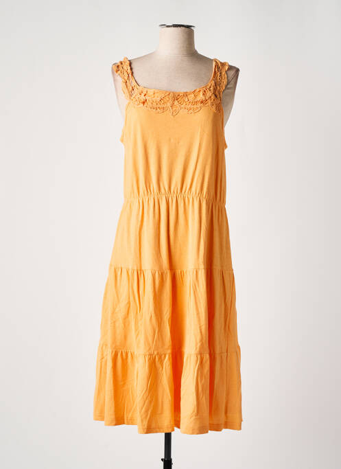 Robe mi-longue sans manche sans manche orange NOA NOA femme