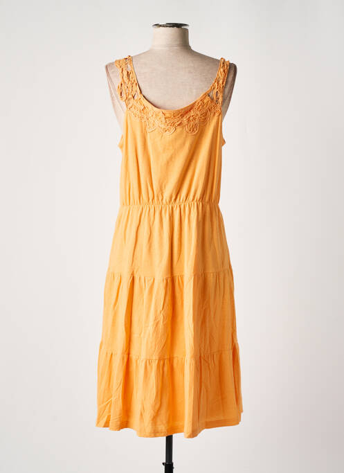 Robe mi-longue sans manche sans manche orange NOA NOA femme