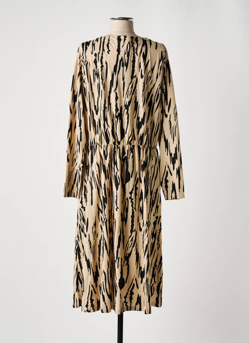 Robe mi-longue beige SAINT TROPEZ pour femme