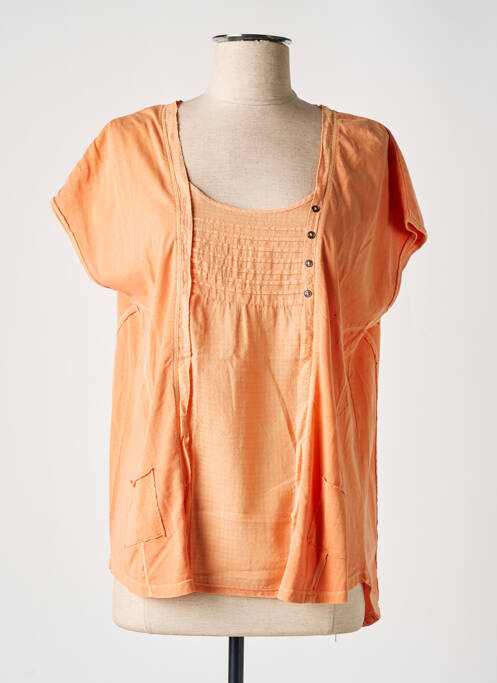 T-shirt orange YERSE pour femme