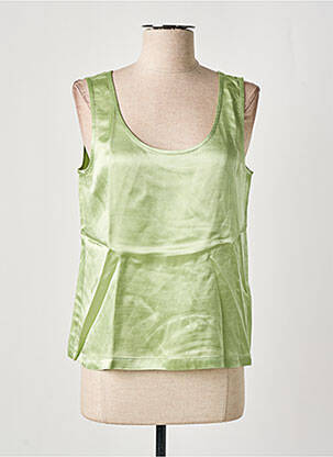 Top coupe fluide sans manche vert NICE THINGS femme
