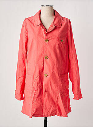 Trench tissage popeline sans capuche rose NICE THINGS femme