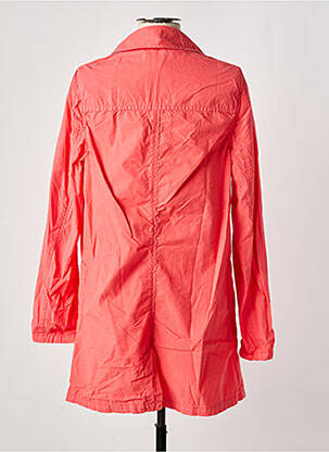 Trench tissage popeline sans capuche rose NICE THINGS femme