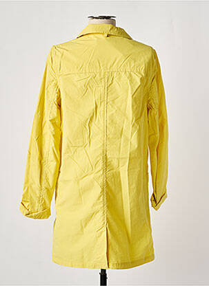 Trench tissage popeline sans capuche jaune NICE THINGS femme