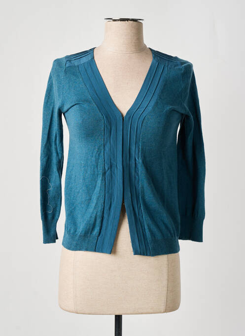 Gilet manches longues bleu NICE THINGS pour femme