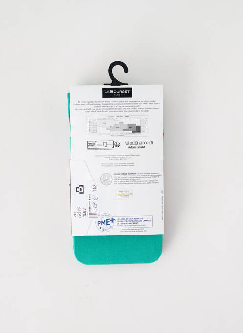 Collants vert clair LE BOURGET pour femme