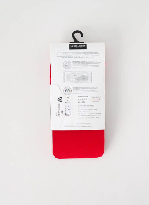 Collants rouge clair LE BOURGET pour femme