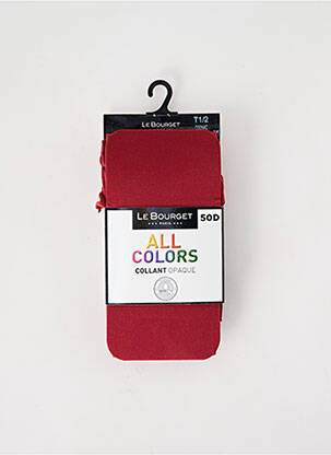 Collants stretch rouge LE BOURGET femme