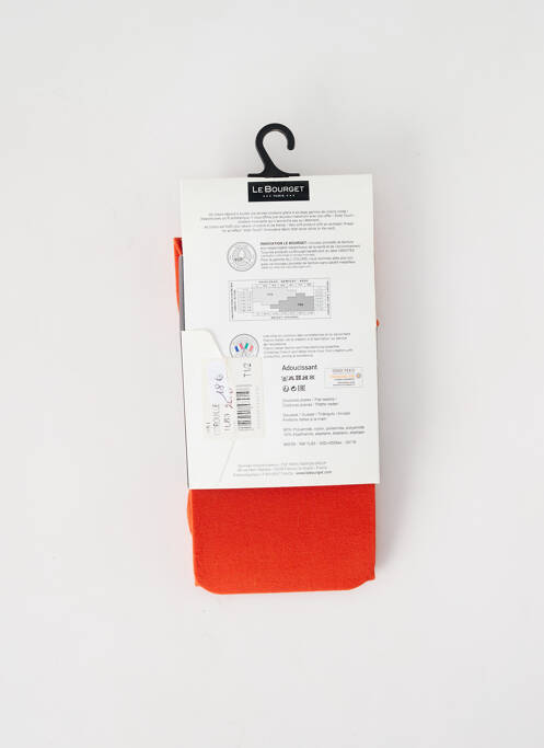 Collants orange LE BOURGET pour femme