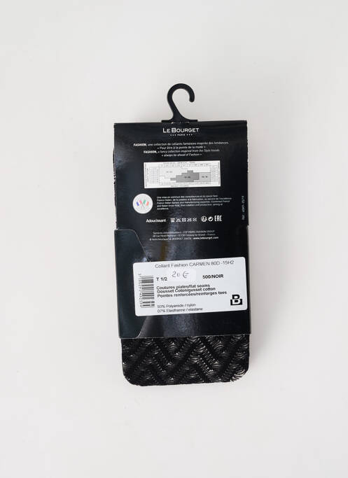 Collants noir LE BOURGET pour femme