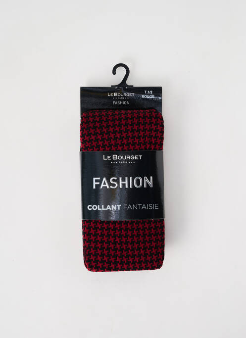 Collants rouge LE BOURGET pour femme