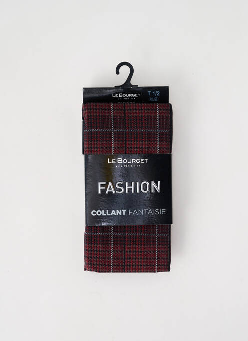 Collants rouge LE BOURGET pour femme