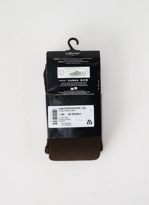 Collants marron LE BOURGET pour femme