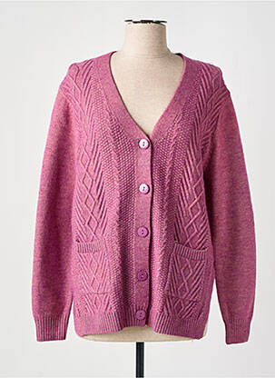 Gilet manches longues rose H&L pour femme