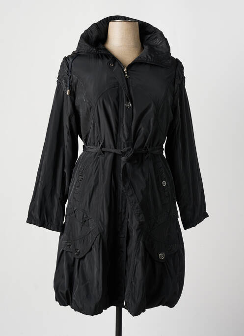 Imperméable noir SOURIRE pour femme