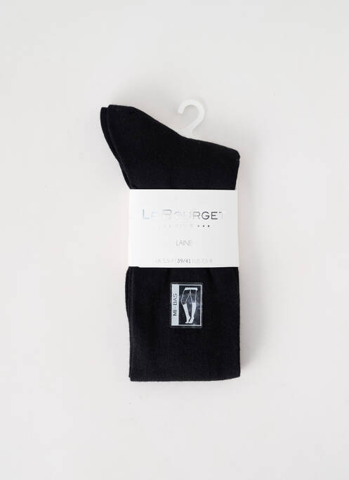 Chaussettes noir LE BOURGET pour femme