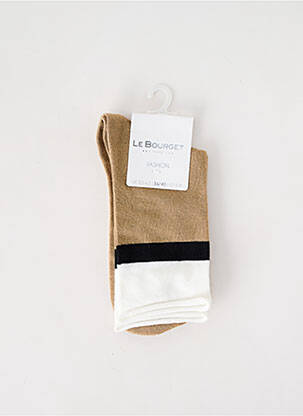 Chaussettes beige LE BOURGET pour femme