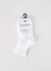 Chaussettes blanc BLEU FORET pour femme seconde vue