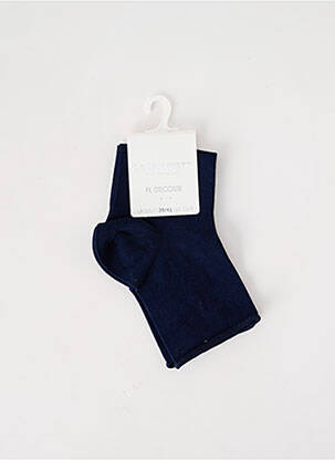 Chaussettes bleu LE BOURGET pour femme